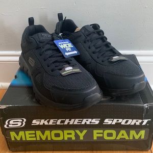Skechers Sport Black 10 Wide
